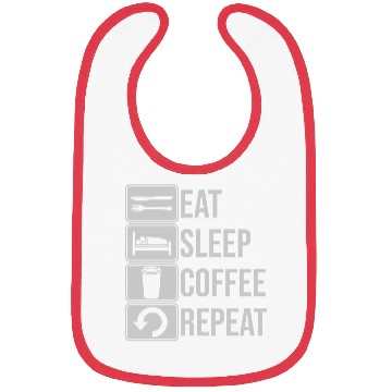Discover coffee drink daily repeat Bibs