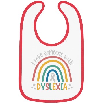 Discover I Love Someone with Dyslexia Bibs
