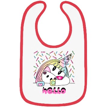 Discover Happy Unicorn Bibs