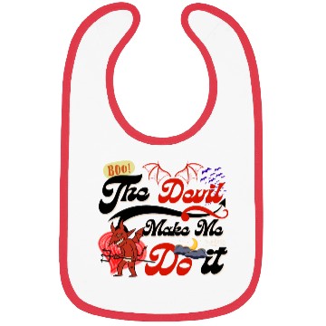 Discover Devil Make Me Do it the Evil toon funny Halloween. Bibs