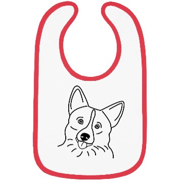 Discover Welsh Corgi Pembroke Black Bibs