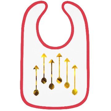 Discover Be Brave Little Arrow (gold) Bibs