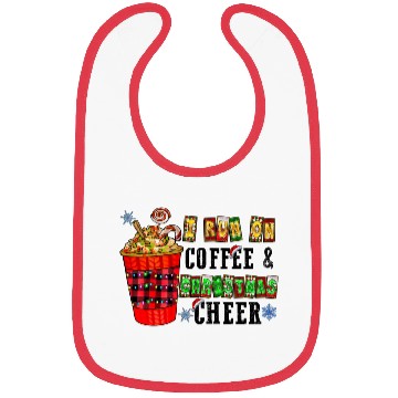 Discover I Run On Coffee & Christmas Cheer Bibs