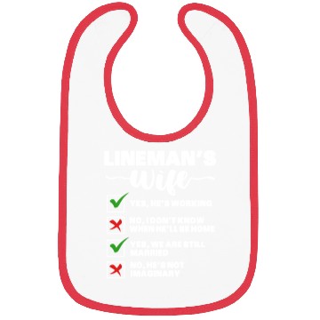 Discover Lineman's Wife Bibs