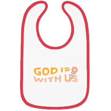 Discover God Is With Us Flower Bibs