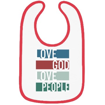 Discover Love God Love People Bibs