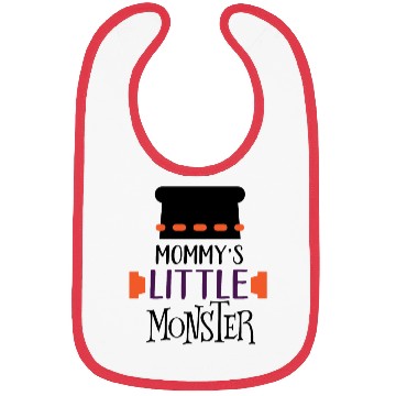 Discover Mommy's Little Monster Scary Halloween Boys Gift Bibs