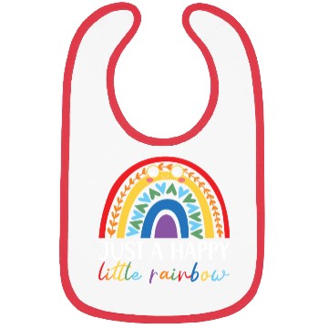 Discover Just A Happy Little Rainbow Whisperer Bibs