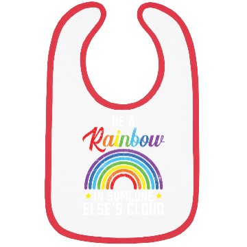 Discover Be A Rainbow In Someone Else's Cloud Rainbow Lover Bibs