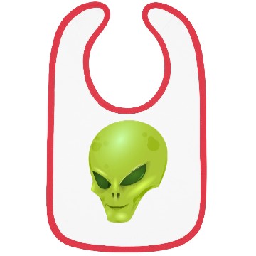 Discover alien , green, skull Bibs