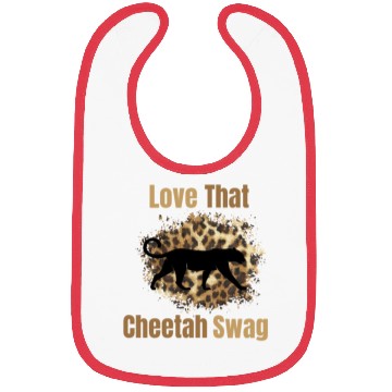 Discover Love That Cheetah Swag Bibs