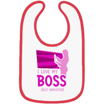 Discover I Love My Boss Self Employed Work Freelancer Job Bibs