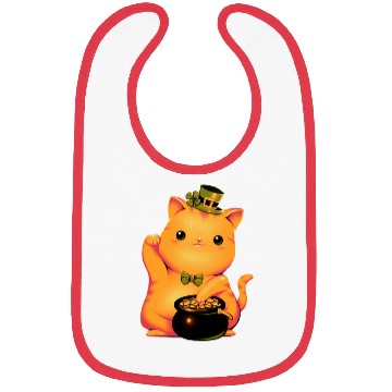 Discover cat Irish Lucky Cat Bibs