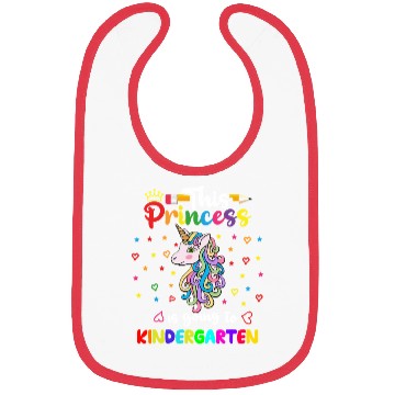 Discover Unicorn Princess Kindergarten Bibs