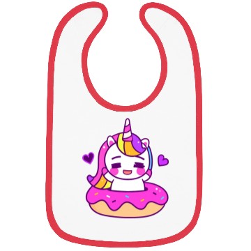 Discover Unicorn Donut Design Bibs