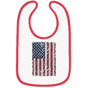 Discover Grunge American Flag - Patriotic Bibs