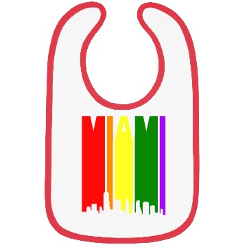 Discover Miami Gay Pride Rainbow Bibs