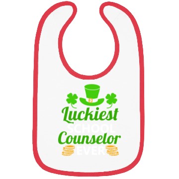Discover Luckiest School Counselor Ever St. Patrick's Day Bibs