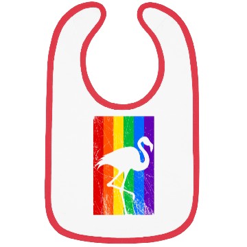 Discover LGBT Flamingo Rainbow Flag Bibs