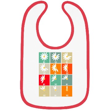 Discover Wish Game Daisy Yes No Cute Flowers Bibs