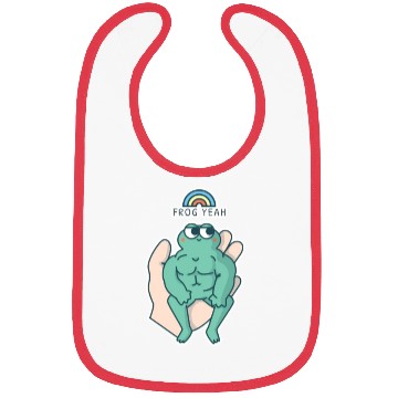 Discover FROG YEAH Funny Cute Frog Bibs