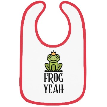 Discover FROG YEAH Funny Cute Frog Bibs