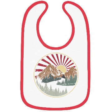 Discover Mountains sun vintage Bibs