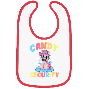 Discover Candy Security Funny Easy Unicorn Halloween Costum Bibs
