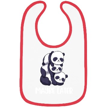 Discover Maybe Later Panda Funny Panda Gift Bibs