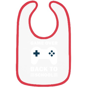 Discover Game Over Back To School Funny Video Gamer Gaming Bibs