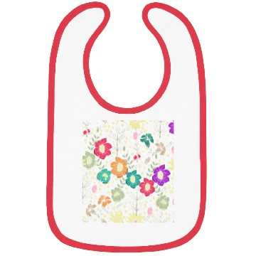 Discover Flowers Women Floral Colorful Wildflower Bibs
