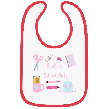 Discover Back to school girls elementary gift Bibs