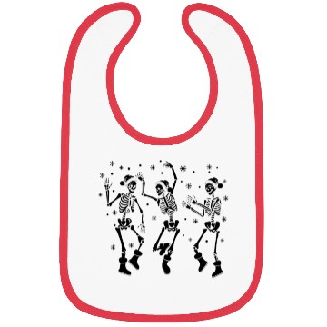 Discover Halloween Party Dancing Skeleton Trick or treat Bibs