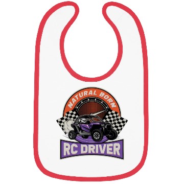 Discover Natural Born RC car Driver Racer Remote Controlled Bibs
