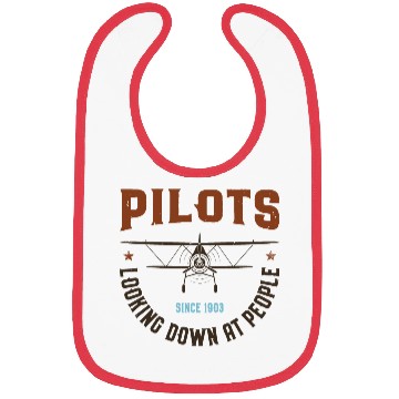 Discover Pilots Looking Down at People Bibs