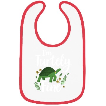 Discover Turtle Relaxed Chilling Sea Ocean Beach Bibs