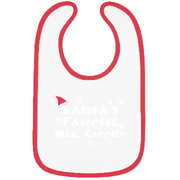 Discover Santa'S Favorite Mail Carrier Christmas Postal Wor Bibs