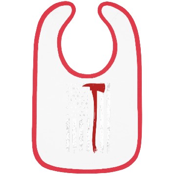 Discover Wildland Firefighter Axe American Flag Thin Red Li Bibs