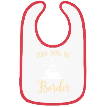 Discover Don't Cross The Border Collie Dog Puppy Paw Love Bibs