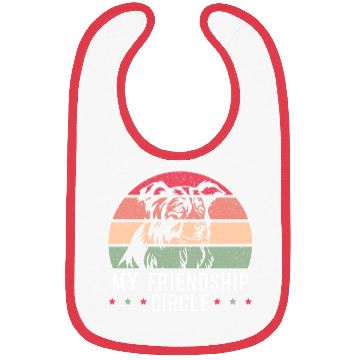 Discover My Friendship Circle Dog Puppy Paw Border Collie Bibs