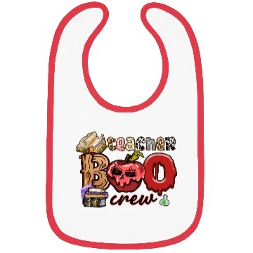 Discover Funny Teacher Boo Crew Ghost Teacher Halloween Bibs