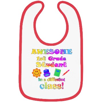 Discover Awesome 1st Grade Student – in a different class! Bibs