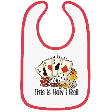 Discover Poker Casino Poker Player Gambling Roulette Gift Bibs