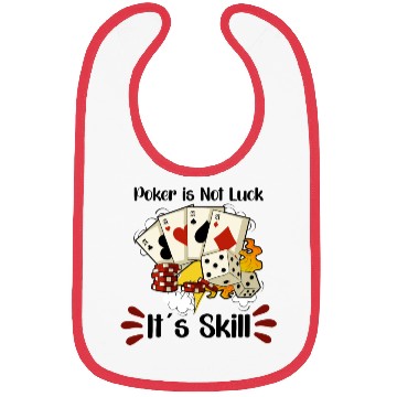 Discover Poker Casino Poker Player Gambling Roulette Gift Bibs
