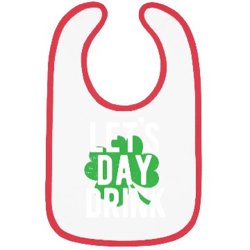 Discover St. Patrick's Day Let's Day Drink Four Leaf Bibs