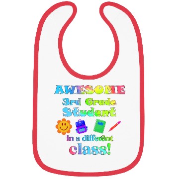 Discover Awesome Third Grade Student in a Different Class Bibs