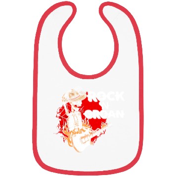 Discover Halloween Cowboy Skeleton Rocker Hand Rock Bibs