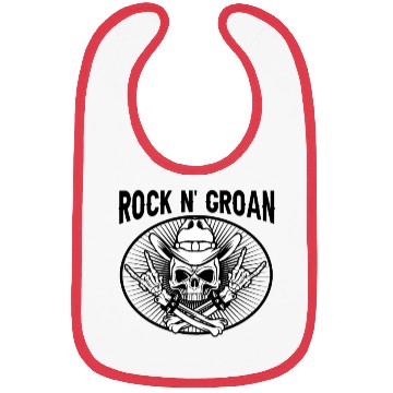 Discover Halloween Cowboy Skeleton Rocker Hand Rock Bibs