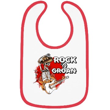 Discover Halloween Cowboy Skeleton Rocker Hand Rock Bibs