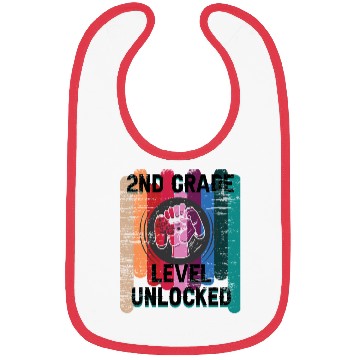 Discover 2nd Grade Level Unlocked School Boy Bibs